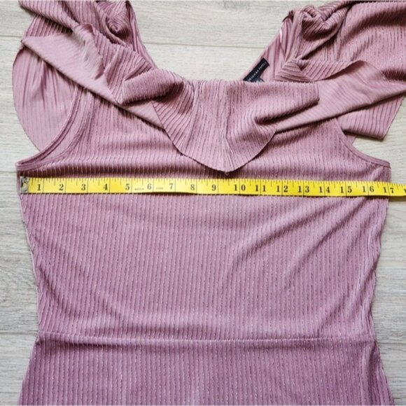 Adrianna Papell Shirt Womens Medium Short Sleeves Drape Flowy Top - Picture 11 of 11